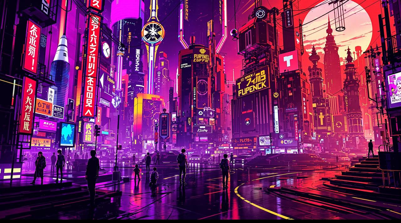 同人创作分享:暗夜行者赛博朋克风格插画合集 同人创作分享:暗夜行者赛博朋克风格插画合集 - k漫画热议话题
